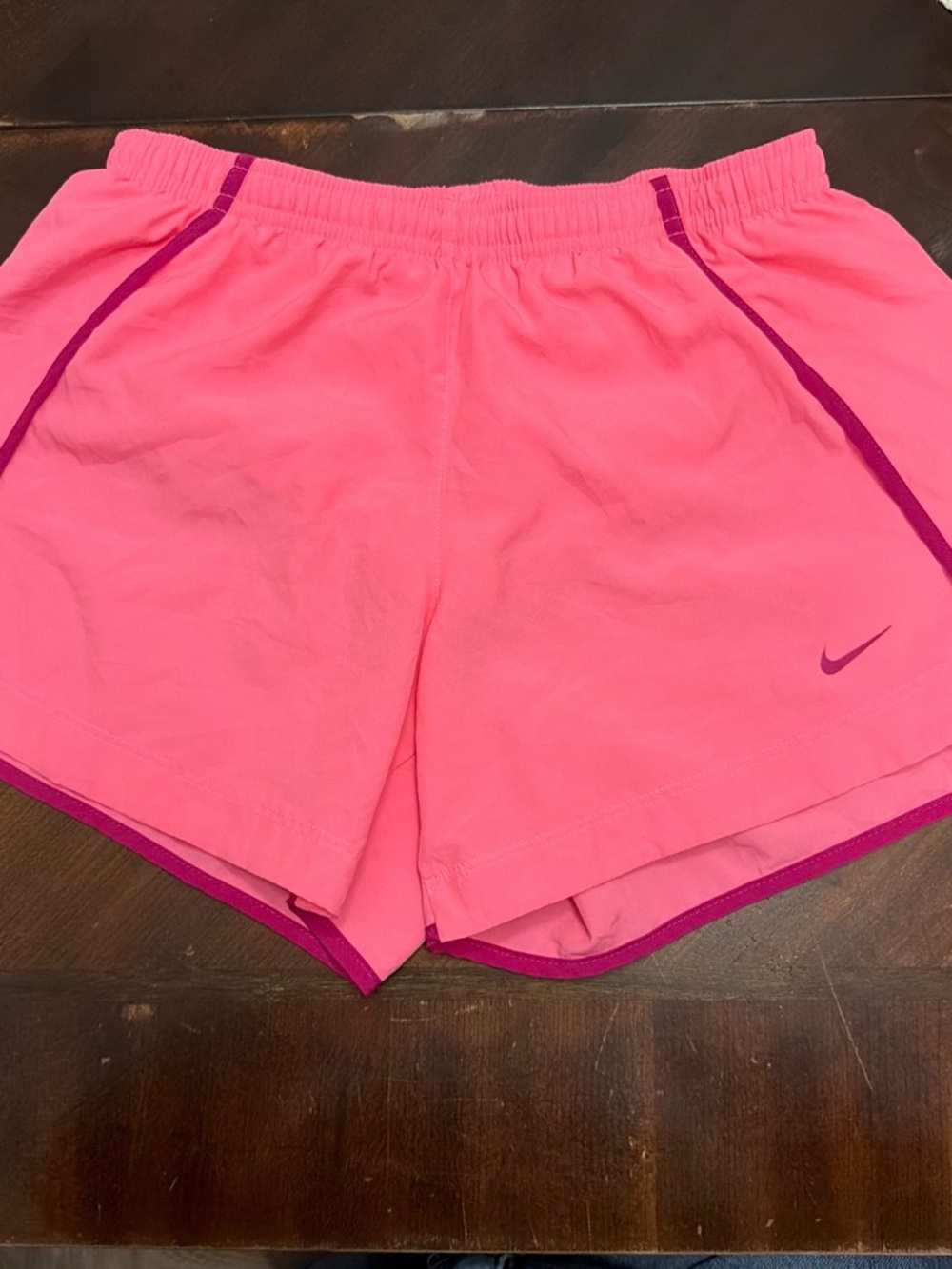 Nike Women’s Hot Pink Running Shorts with Magenta Trim